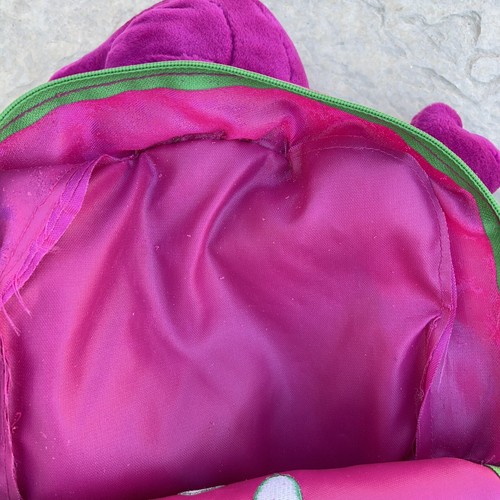 Vintage Barney & Friends Plush Backpack Purple Dinosaur - Picture 7 of 7