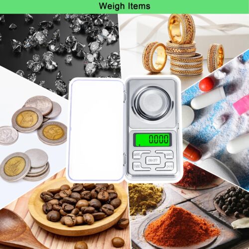 Digital Milligram Scale 50g/.001g Lab Balance Diamond Gold Weighing Pans LCD New - Picture 2 of 6