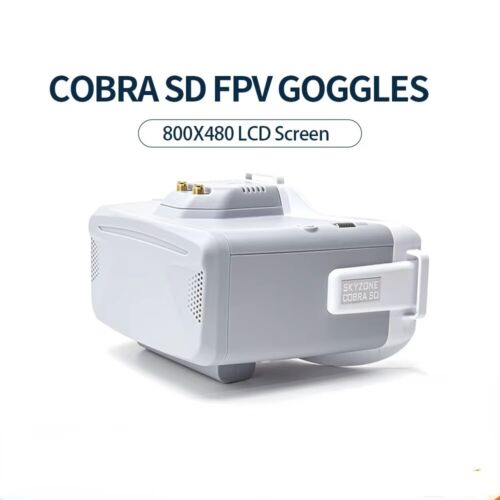 Skyzone Cobra SD 5.8GHz FPV 4.3" LCD Goggles Dual 2dD Antennas For RC FPV Drone - Picture 3 of 7