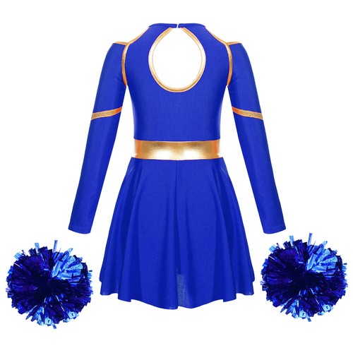 Girls Cheer Leader Costume High School Musical Cheerleading Uniform Dance Dress - Imagen 23 de 73