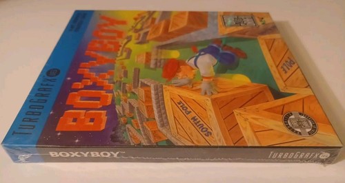 Boxyboy NEC TurboGrafx 16 TG16 1990 Puzzle Game New Factory Sealed Hang Tag  - Picture 2 of 10