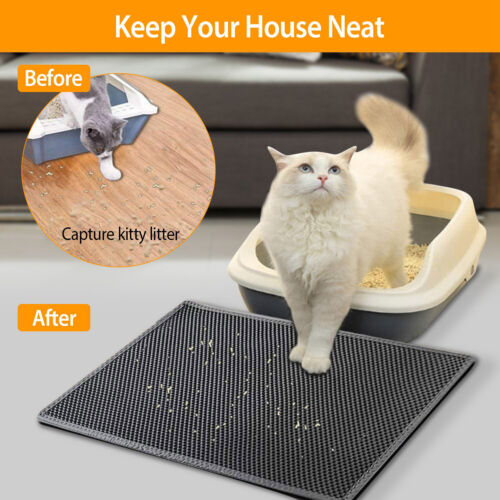 Cat Litter Mat EVA Double Layer Kitty Litter Trapper Carpet Urine-proof Rug Pad - Picture 4 of 12