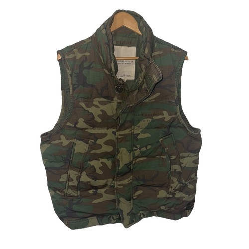 ジャケット・アウター Denim & Supply duck camo down vest M Denim Supply Ralph Lauren Men's Puffy Down Camo Vest Medium