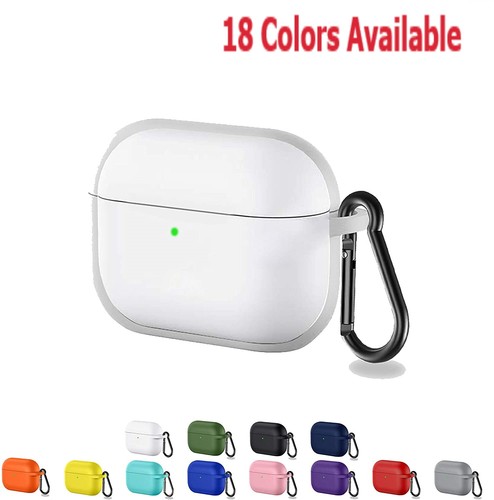 Soft Silicon skin case cover with Anti lost strap hook for Apple Airpods 3 pro - Picture 30 of 51