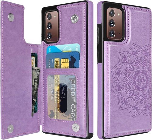For Samsung Galaxy Note 20 PU Leather Magnetic Card Slots Wallet Case Cover
