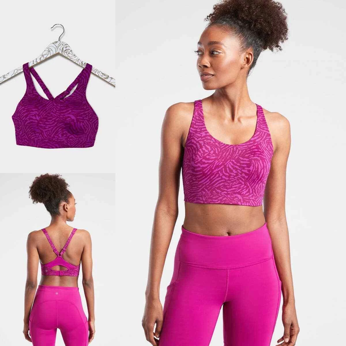 Athleta Advance High Impact Sports Bra 32D Yoga Fitness NWT