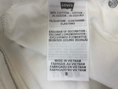 Levis White Capri Jeans Womens Size 8 - Picture 4 of 9