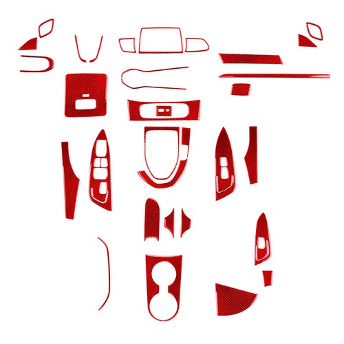 Kit de embellecedor de cubierta interior de fibra de carbono para Hyundai Veloster JS N2019-2022 rojo - Imagen 7 de 24