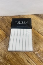 NEW! RALPH LAUREN SPENCER STRIPE SAGE GREEN WHITE STANDARD SATEEN PILLOWCASES