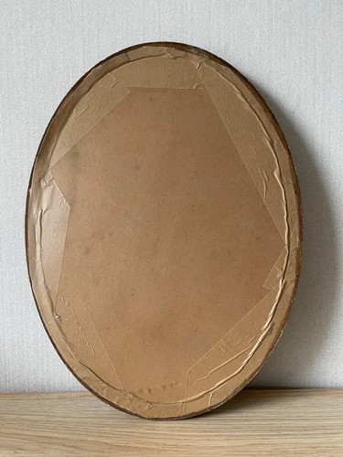 Jugendstil Bilderrahmen Foto Rahmen oval Holz gestuckt gold verziert - Bild 11 von 12