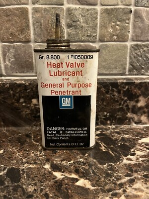 Vintage GM Heat Valve Lubricant And General Purpose Penetrant Can