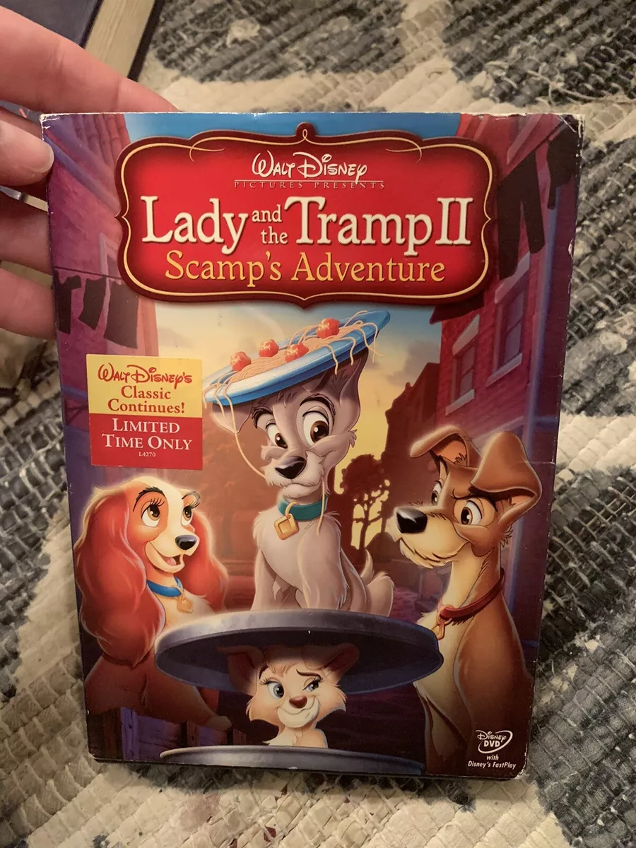 Lady & The Tramp II Scamp's Adventure DVD Family Movie Walt Disney Classic  Video 786936701982