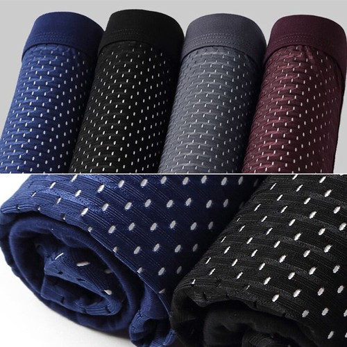 4/2/1X Herren Bambus weiche Kleidung Unterwäsche Shorts Sommer Eis Seide Netz Boxershorts - Bild 10 von 16