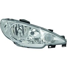 Scheinwerfer links passend für Peugeot 206 Baujahr 1998-2005 klarglas Optik h7/h