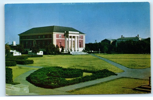 Southern Methodist University SMU Library Dallas Texas Vintage Postcard F10