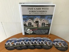 FAST CASH WITH FORECLOSURES COURSE BY CAMERON DUNLAP MANUAL & 7 CD'S! 