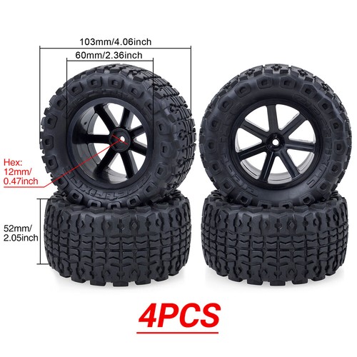 ZD Racing 1/10 RC Desert Car Wheels and Tires 12mm Hex for Corally ABSIMA RC Car - Picture 9 of 11
