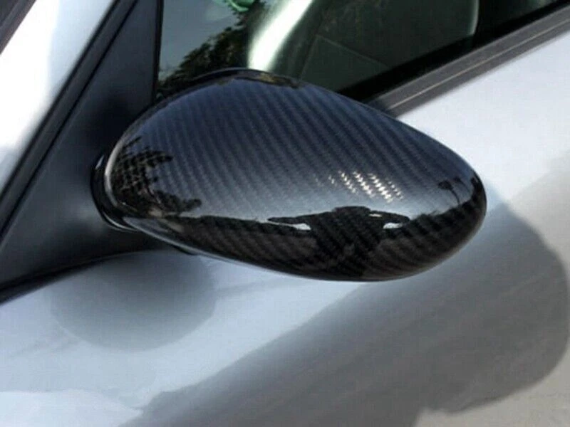 1 par de cubiertas de espejos retrovisores de fibra de carbono para Porsche Carrera Boxster Cayman 996 911 986 Foto 2 de 4