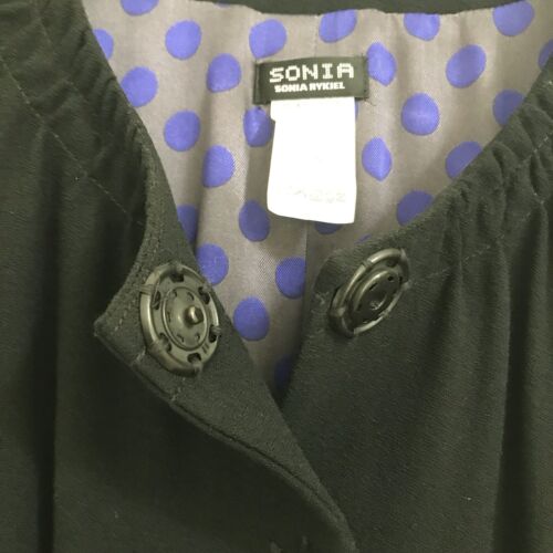 Sonia By Sonia Rykiel Black Disk Flared Skirt Suit - Size French42 - Picture 4 of 12