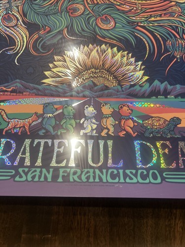 Grateful Dead WINTERLAND HOLO FOIL Variant Art Print Todd Slater - San Francisco - Picture 2 of 16