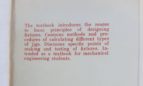 Fundamentals of Fixture Design by V. Korsakov, Mir Publishers, 1989, Hardcover - 第 3/14 張圖片
