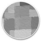 2 x Vinyl Stickers 25cm (bw) - Artistic Paint Squares Art #39746