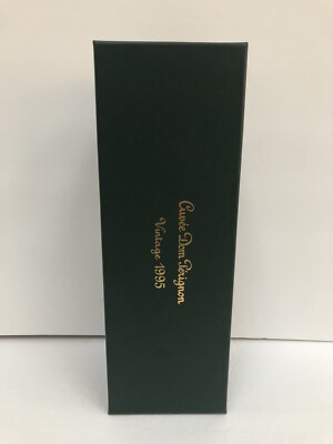 Vintage 1995 Cuvee Dom Perignon Champagne Empty Box & Pamphlet