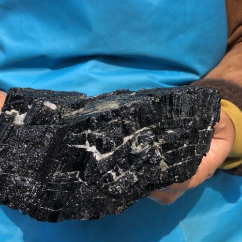 2090g Natural Black Tourmaline Crystal Stone Gem Original Mineral Specimen 793 - Picture 16 of 21