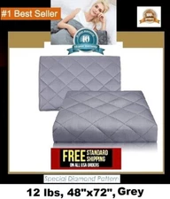 5/12/15 lbs Weighted Blanket Full Sensory Therapy Deep Sleep Anxiety Relief-NEW 