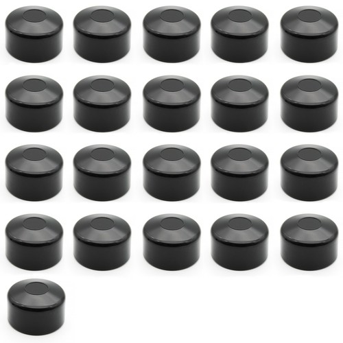 Zaunkappen Schwarz Rund Zaunpfostenkappe Rohrkappe Endkappe Pyramide Pfahlkappe - Bild 5 von 5