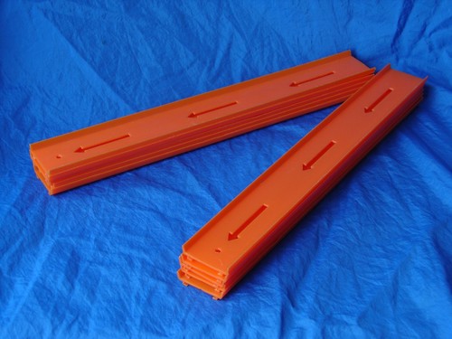 HOT WHEELS 12" Straight Track Arrow Cut Out Lot of 10 Pieces 12 Feet Total VGC - Picture 2 of 4