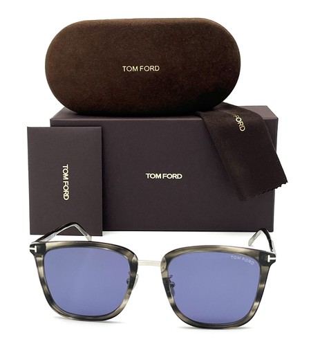 Tom Ford FT0949 55V Coloured Havana / Blue 55mm Sunglasses TF0949 - Picture 2 of 4