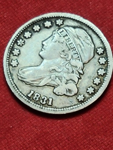 Moneda de diez centavos busto tapado 1831 en muy buen estado - Imagen 1 de 6