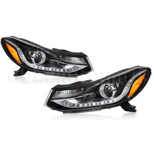 Headlights Projector LED DRL For 17-22 Chevrolet Chevy Trax Left & Right Pair
