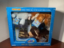 Ganz Webkinz Combo Pack 2 Webkinz, 1 Lil Kinz Hippo Fox Mocha Pup New NIB RARE