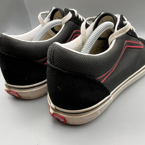 Vans Old Skool Herren Größe 11 Schuhe - schwarz rot gestreift - Wildleder niedrige Turnschuhe - Bild 6 von 12