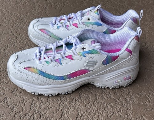 Skechers D'Lites - Dreamy Sky Damen Sneaker Größe 9• Farbe - Aquarell