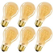 A19 Vintage LED Edison Light Bulbs 40 Watt, Dimmable E26 LED Bulbs 40W, 2200K...