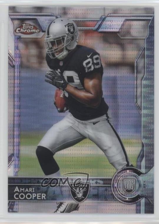 2015 Topps Chrome Rookies Pulsar Refractor Amari Cooper #115 Rookie RC 9b4