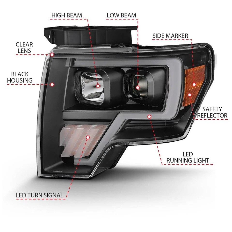Juego de 2 pares de faros de conducción izquierda y derecha Anzo 111445 Foto 4 de 4