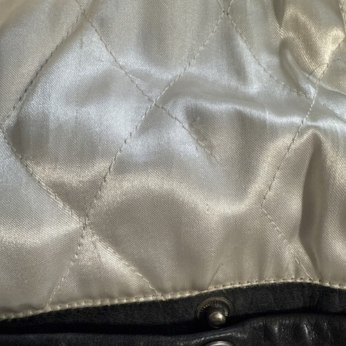 RARA giacca pelle nera argentata uomo DAMANI DADA BALLER SUPREME vintage anni '90 XL - Foto 18 di 24