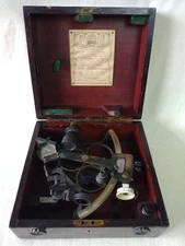 Henry Hughes & Son HUSUN Sextant, Cased, 1947