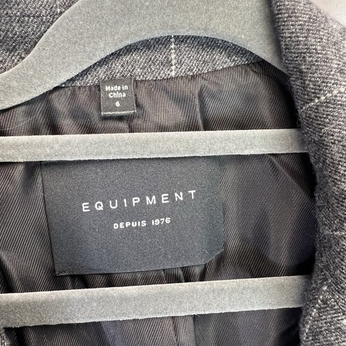 Equipment Depuis James Blazer Damen 6 Wolle Kaschmir grau Academia Office Preppy - Bild 3 von 12