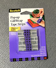 Scotch Pop-Up Gift Wrap Tape Strips Refill - 3 pads of 75 Strips - 225 Total