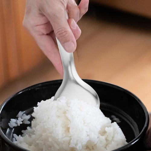 Cuchara de arroz de acero inoxidable para servir sopa vaso doméstico 3 piezas - Imagen 6 de 12