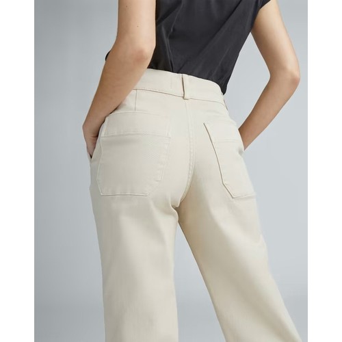 Everlane The Organic Straight Leg Pant Damen 0 Bimsstein 2 Knopf Karriere HR - Bild 2 von 11