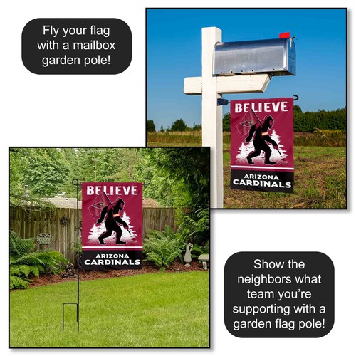 Arizona Cardinals Bigfoot Sasquatch Believe Garden Yard Banner Flag - Picture 3 of 5