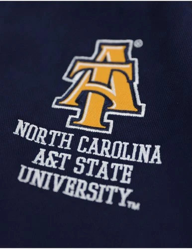 North Carolina A&T State University M12 Racing Twill Jacket Navy image 3