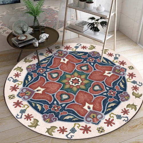 Living Room Decor Round Carpet Large Area Rugs Home Chair Floor Mat Lounge Rug - Picture 43 of 49