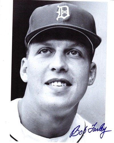 Bob Farley Detroit Tigers handsigniertes 8x10 Foto mit Echtheitszertifikat